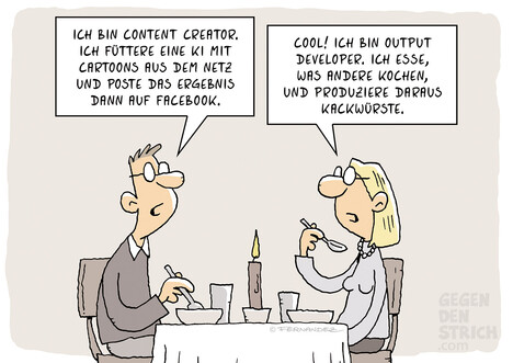„Output Developer“ ist kein echter Beruf. Noch nicht. Aber wer weiß, was die KI-Revolution uns da noch bringt.